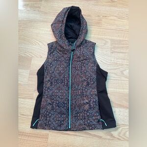 Smartwool “Smartloft” Vest Brown with Orange and light Turquoise
